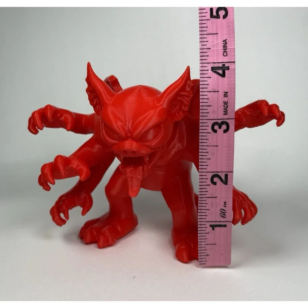 Angry Red Planet Five Armed Martian Monster Toy